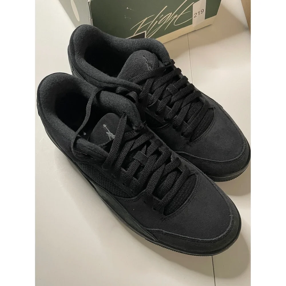 Jordan Flight Court Black Anthracite Mens Sneakers HF3255-010 Size 9.5